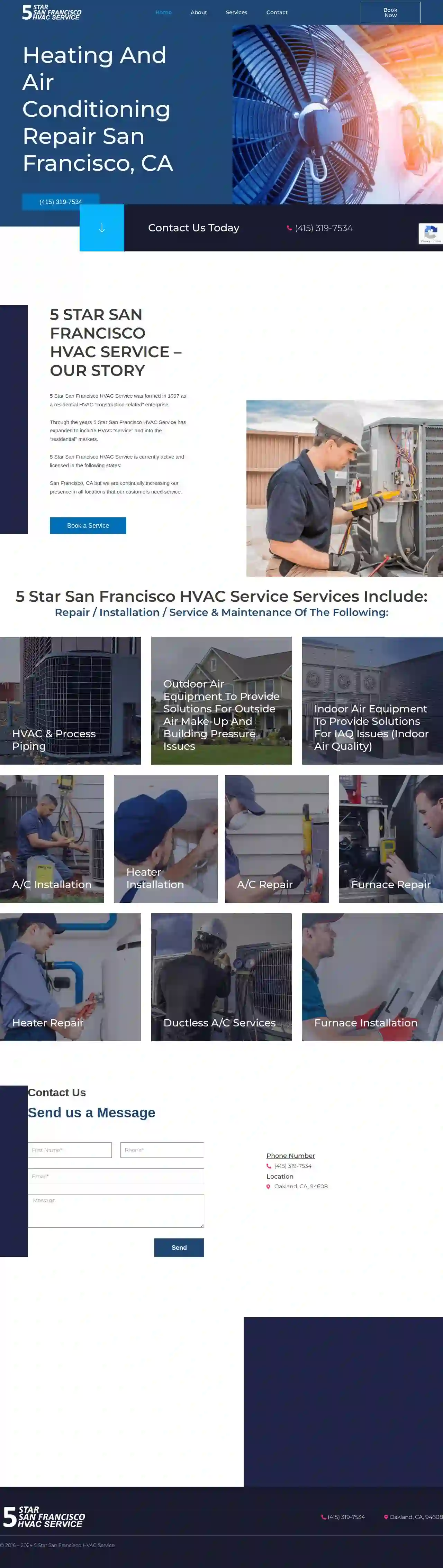 5 Star San Francisco HVAC Service