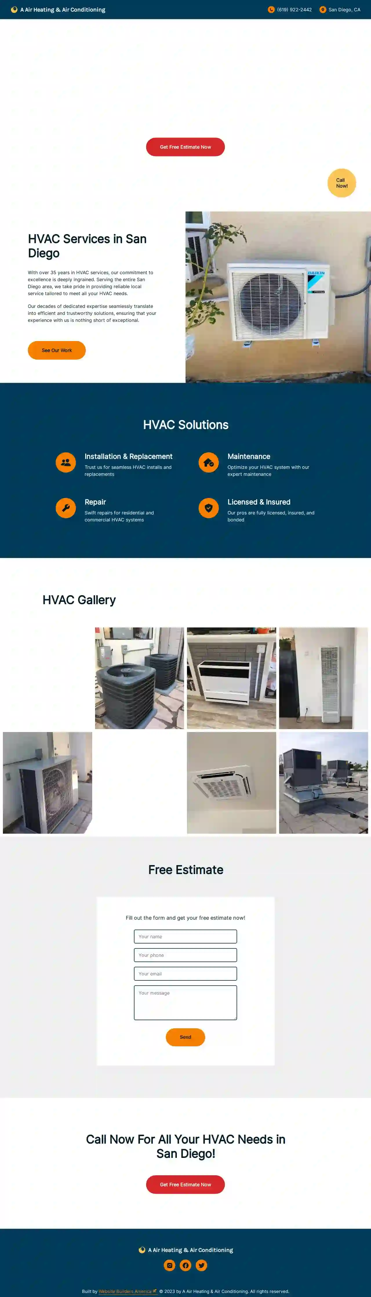 A Air Heating and Air Conditioning