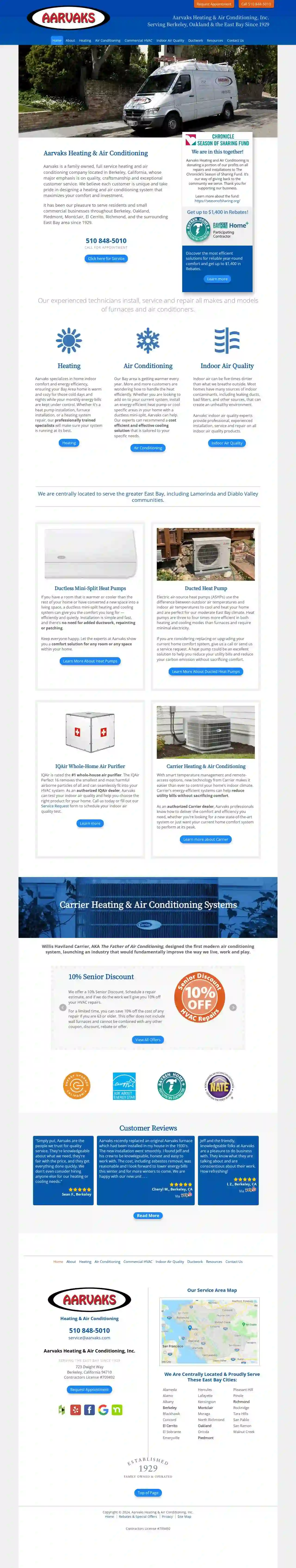 Aarvaks Heating & Air Conditioning, Inc.