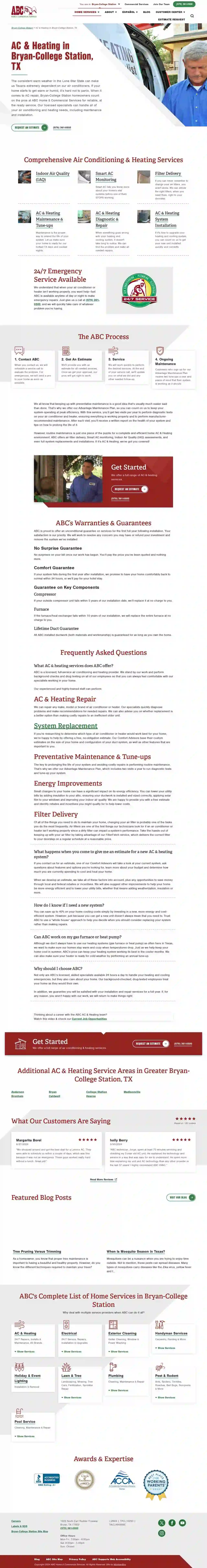 ABC Home & Commercial Services - HVAC Services Department