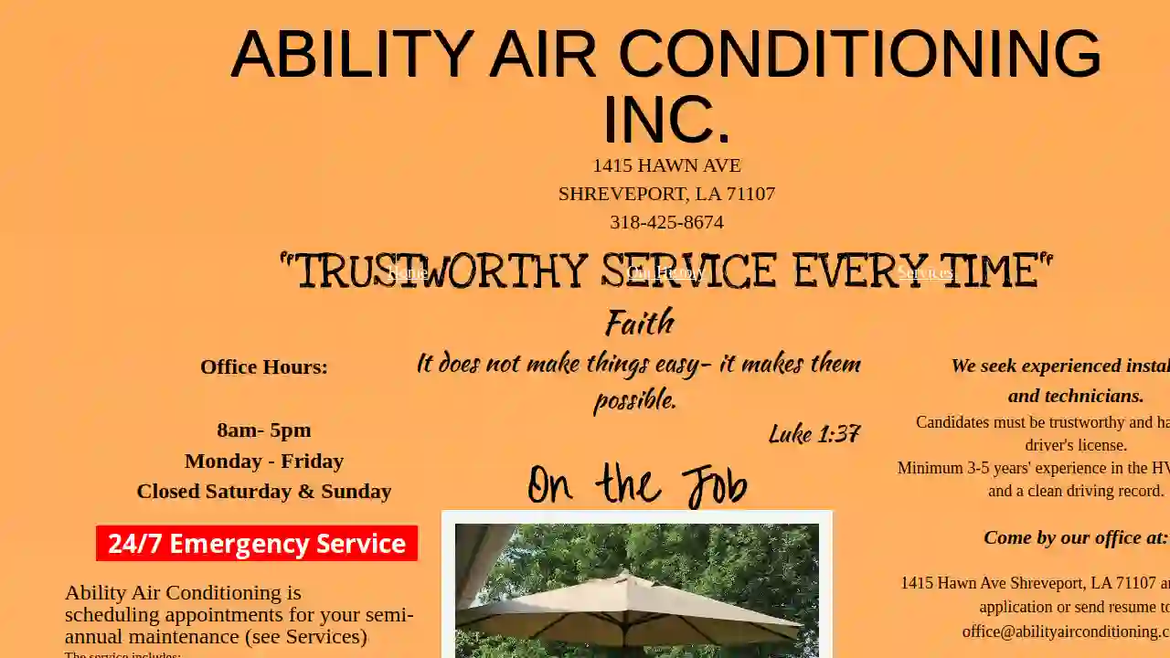 ABILITY AIR CONDITIONING INC.