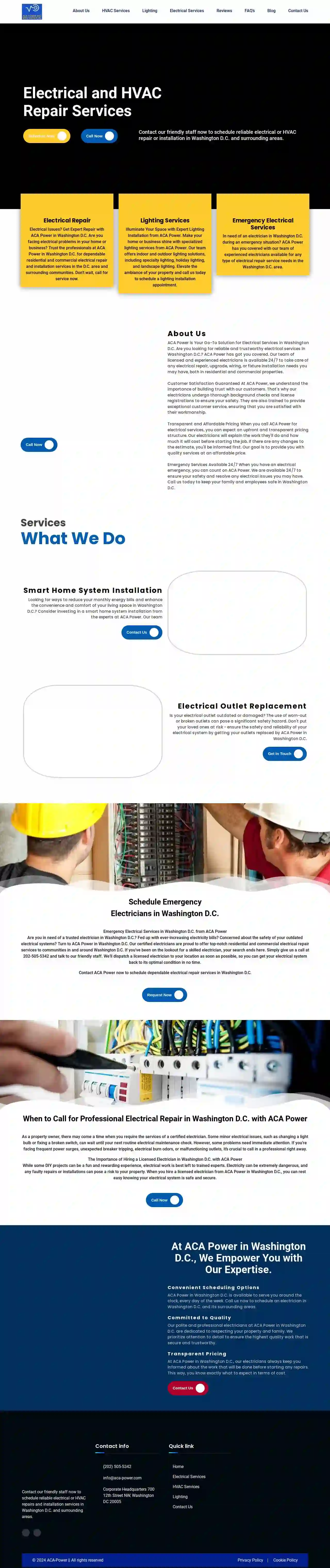 ACA Power and Mechanical