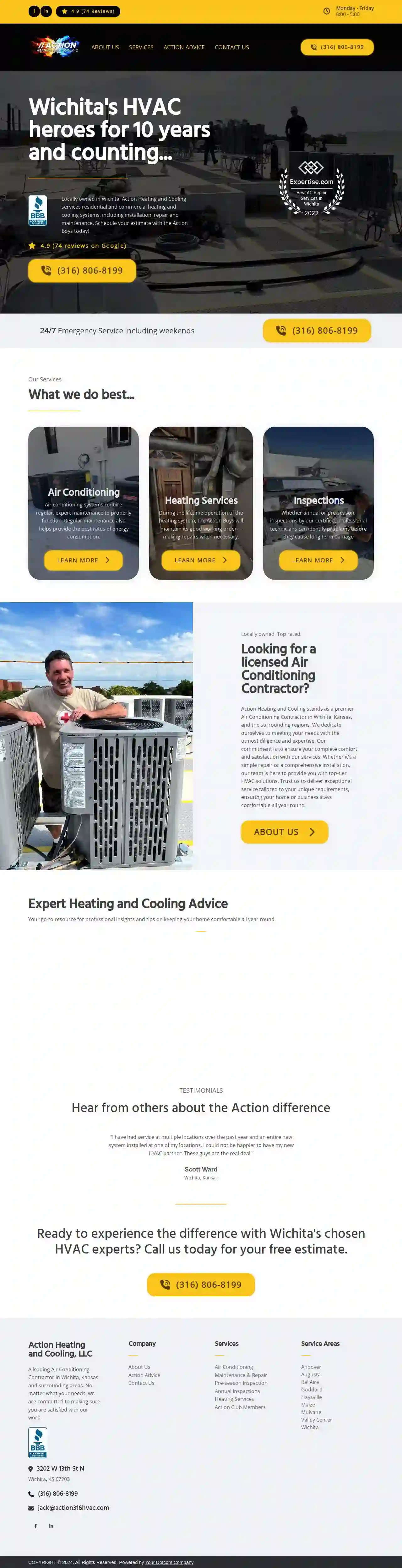 Action Heating And Cooling