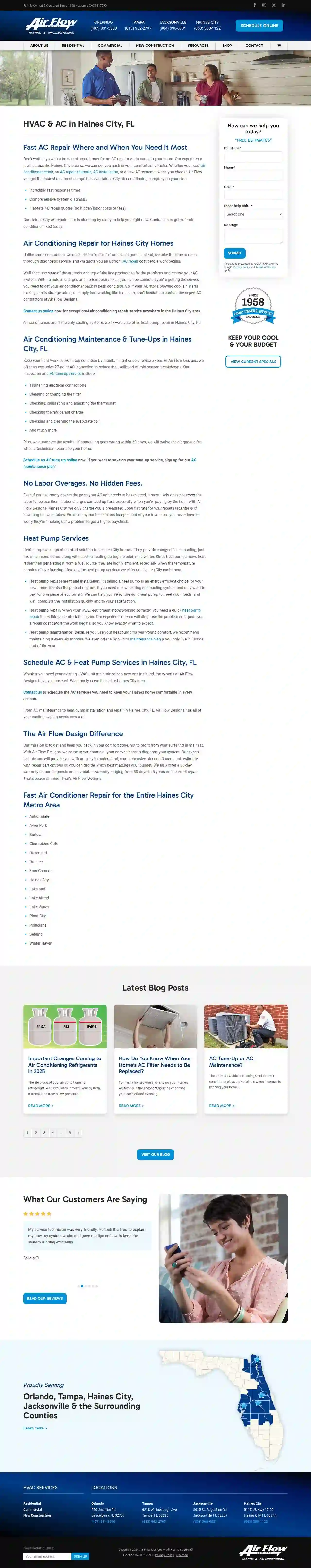 Air Flow Designs Heating & Air Conditioning