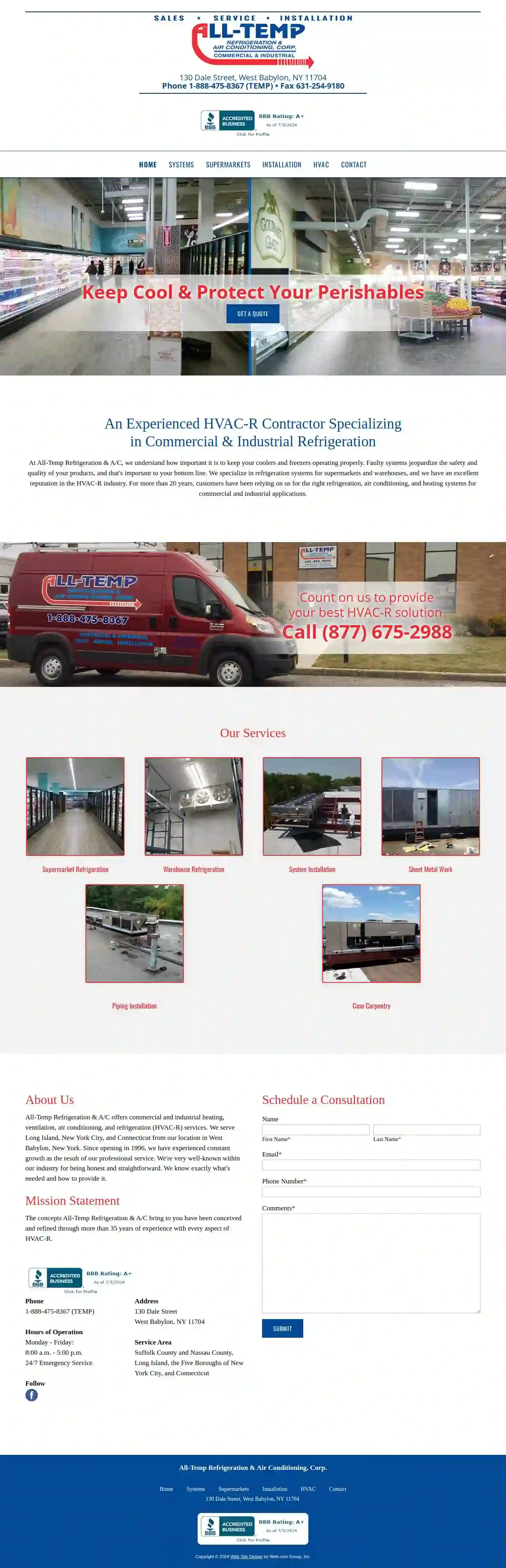 All-Temp Refrigeration & Air Conditioning, Corp.