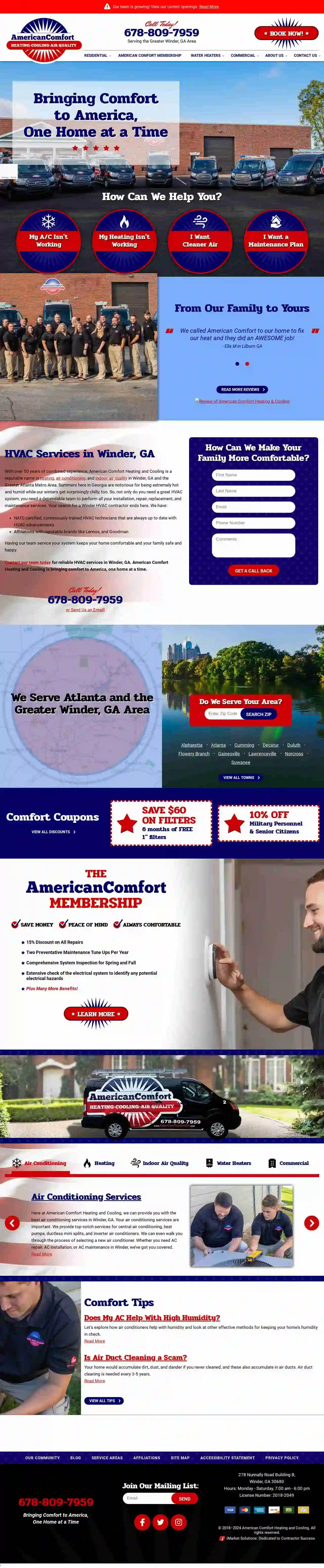 American Comfort Heating and Cooling