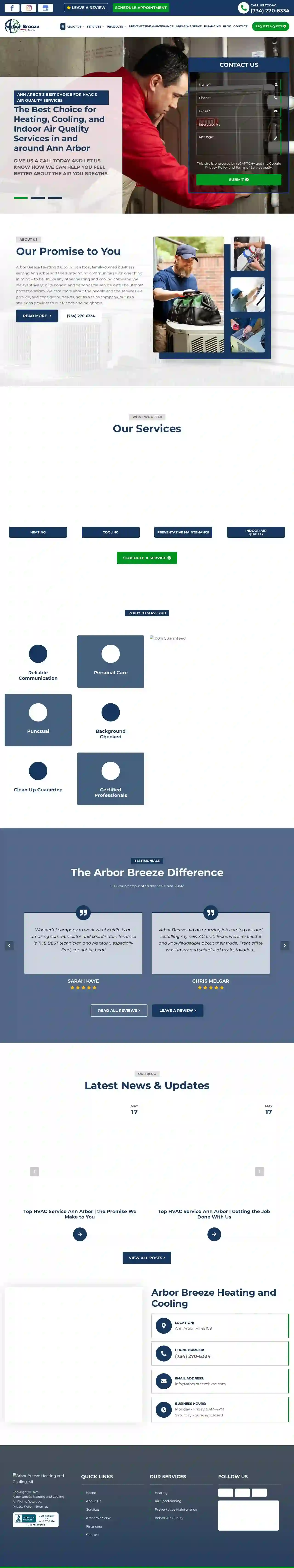 Arbor Breeze Heating and Cooling