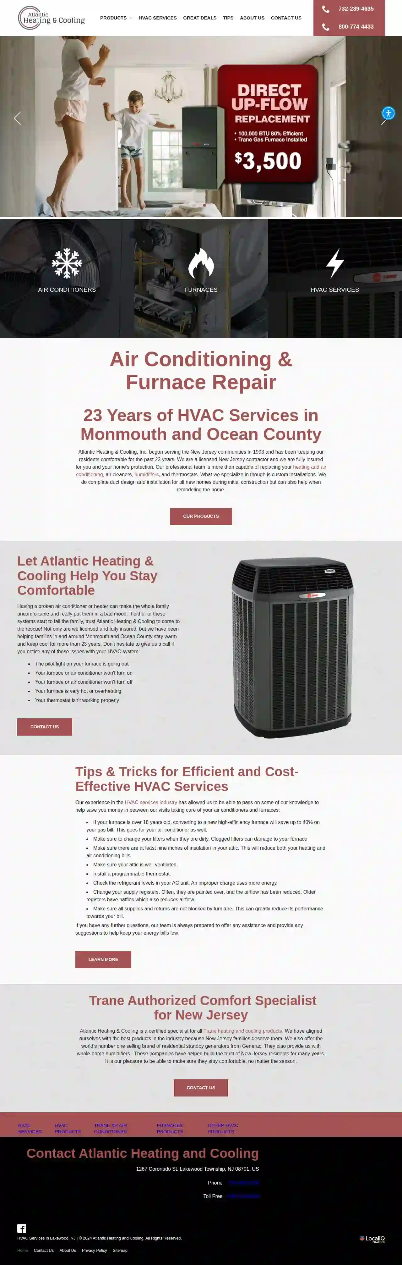 Atlantic Heating and Cooling