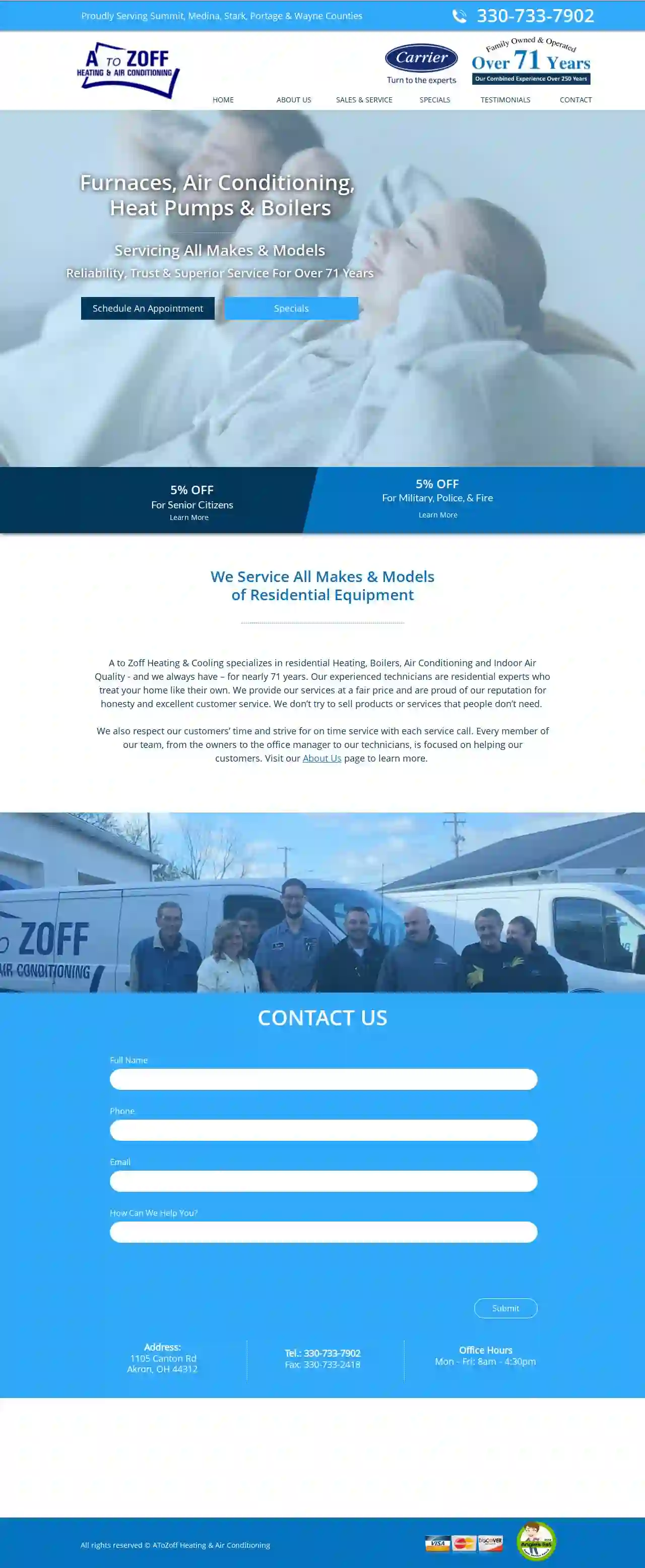 A To Zoff Heating & Air Conditioning