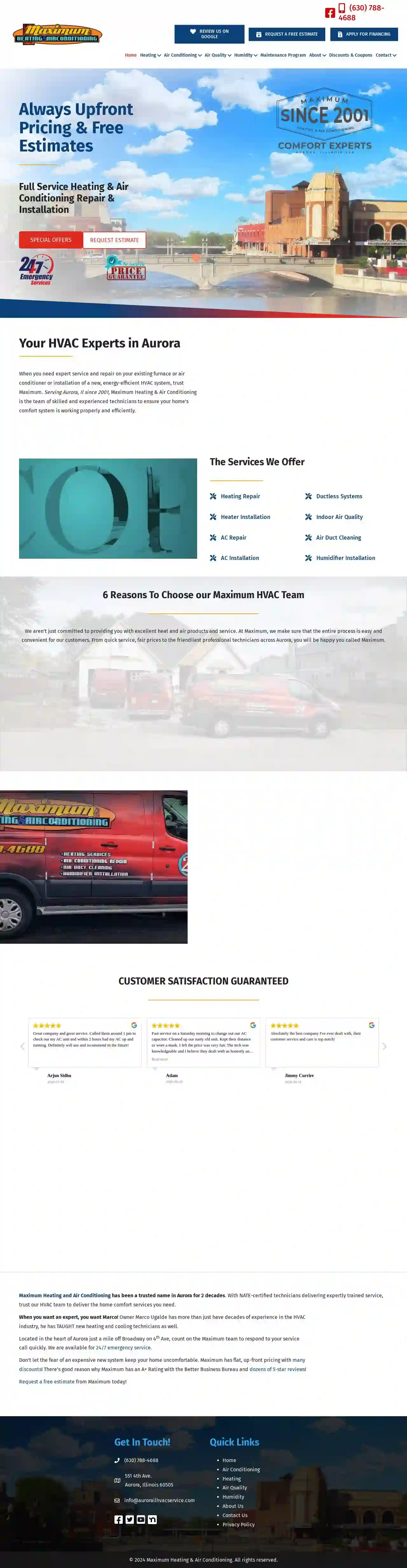 Maximum Heating & Air Conditioning