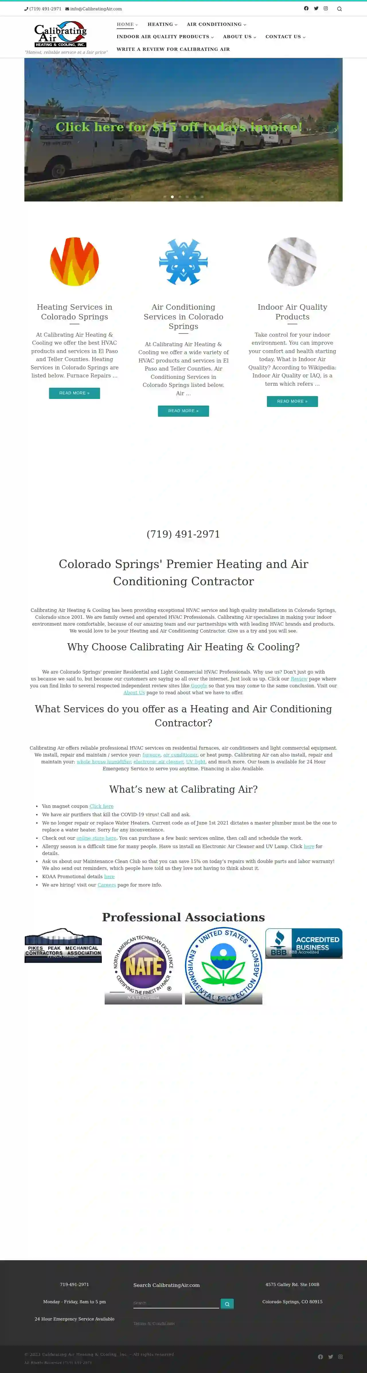 Calibrating Air Heating & Cooling, Inc.