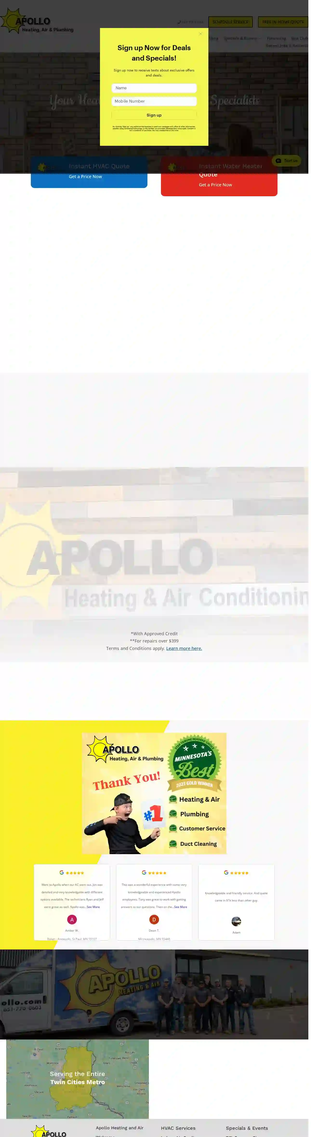 Apollo Heating, Air & Plumbing