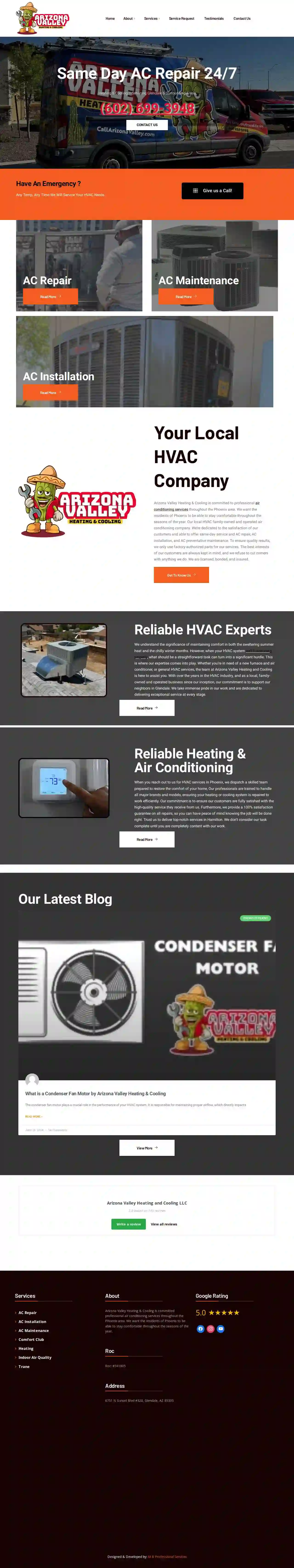 Arizona Valley Heating and Cooling LLC