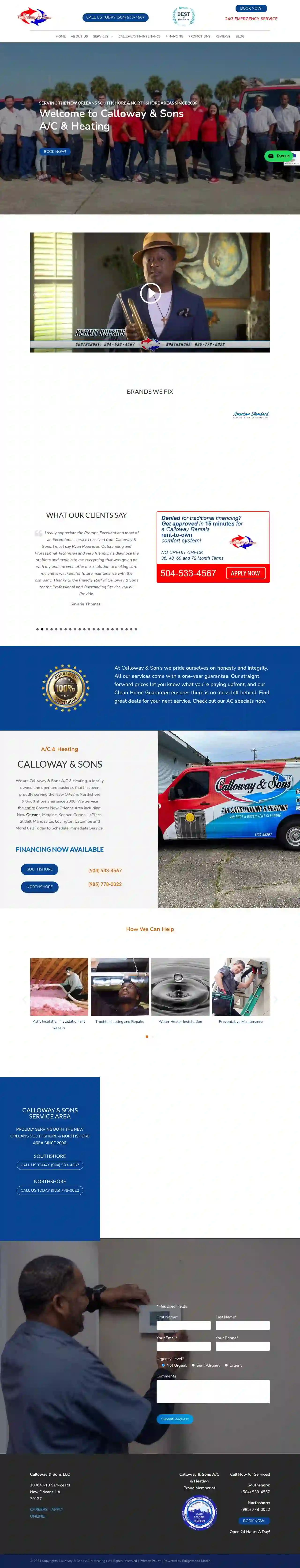 Calloway & Sons A/C And Heating