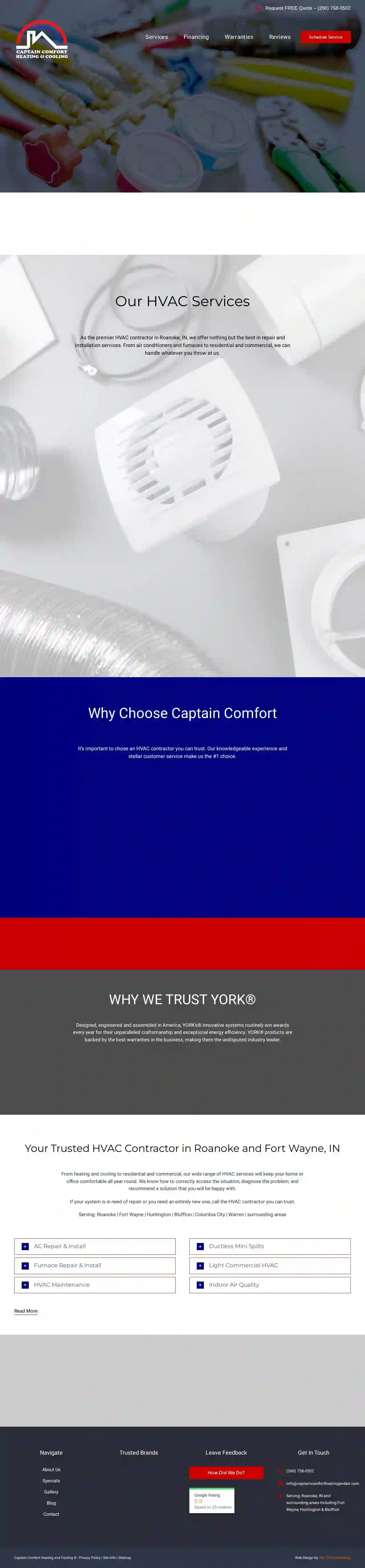 Captain Comfort Heating and Cooling