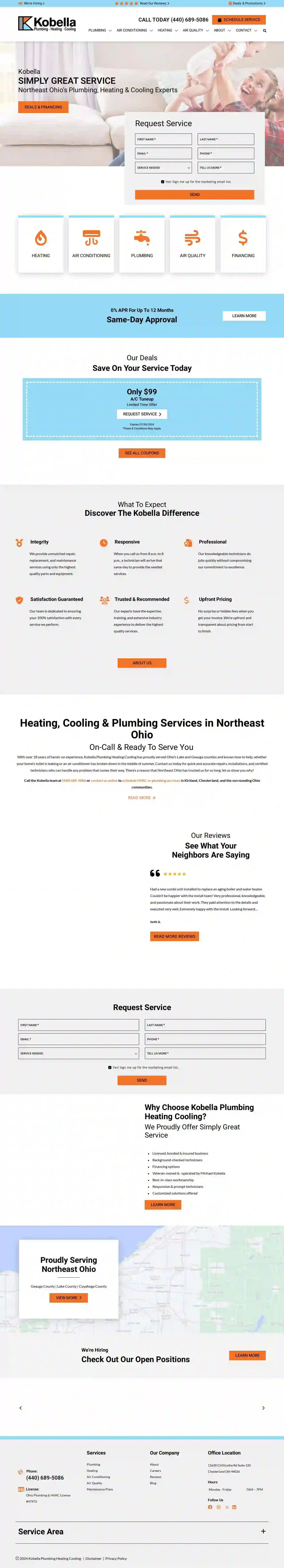 Kobella Plumbing Heating Cooling