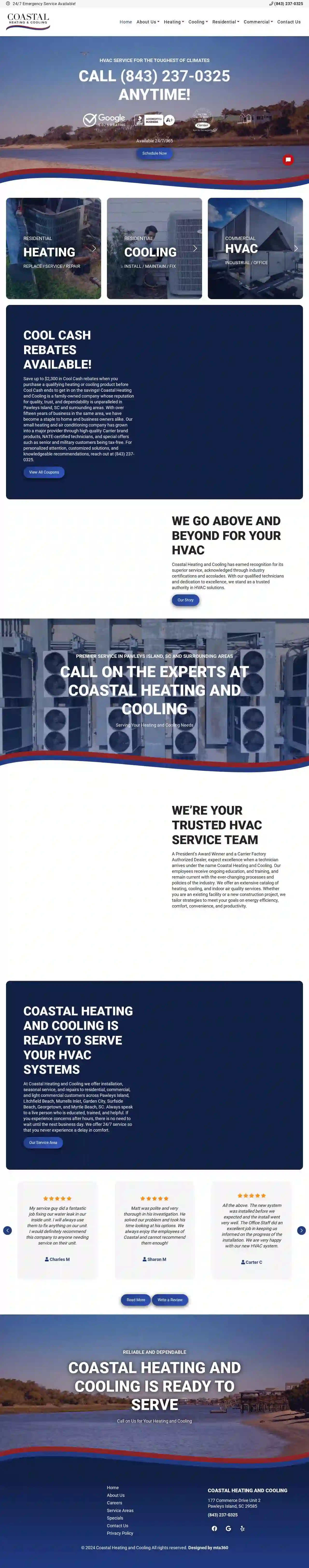 Coastal Heating and Cooling of SC INC.