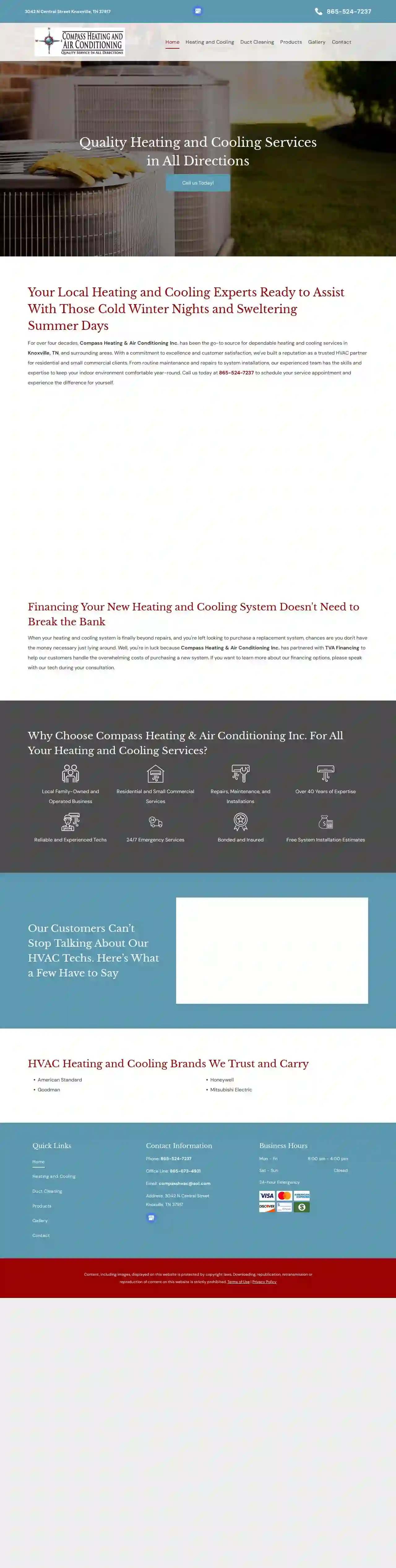 Compass Heating & Air Conditioning Inc