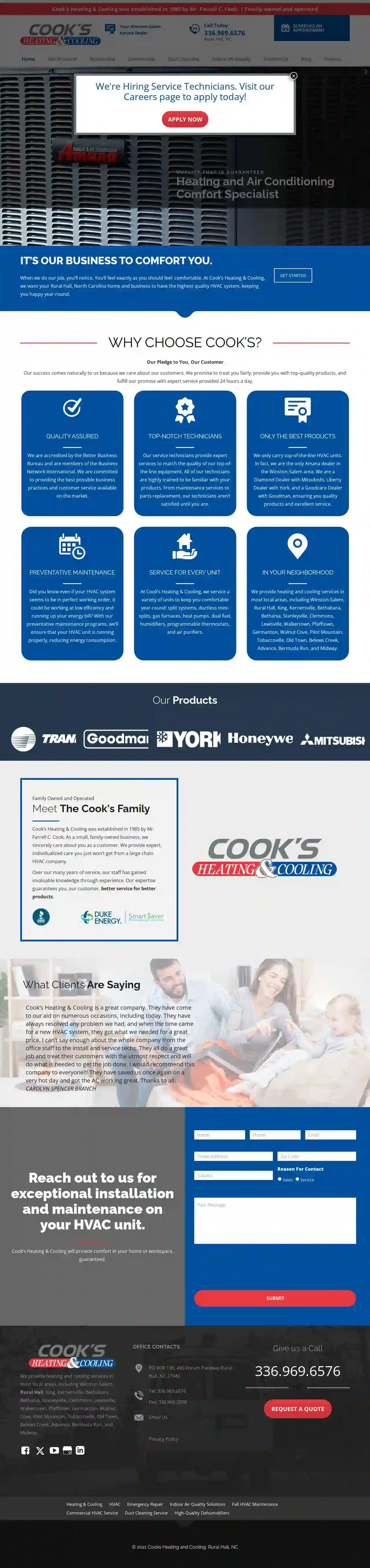 Cook's Heating & Cooling