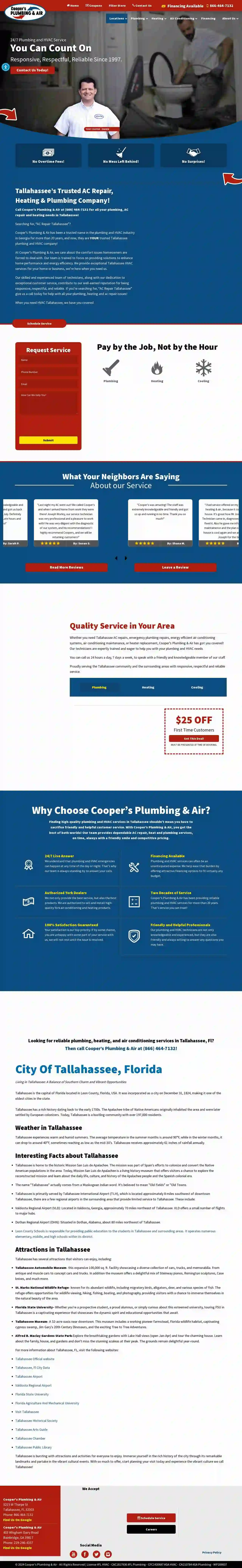 Cooper's Plumbing & Air