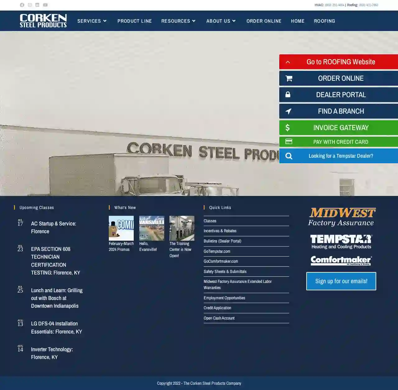 Corken Steel Products - HVAC