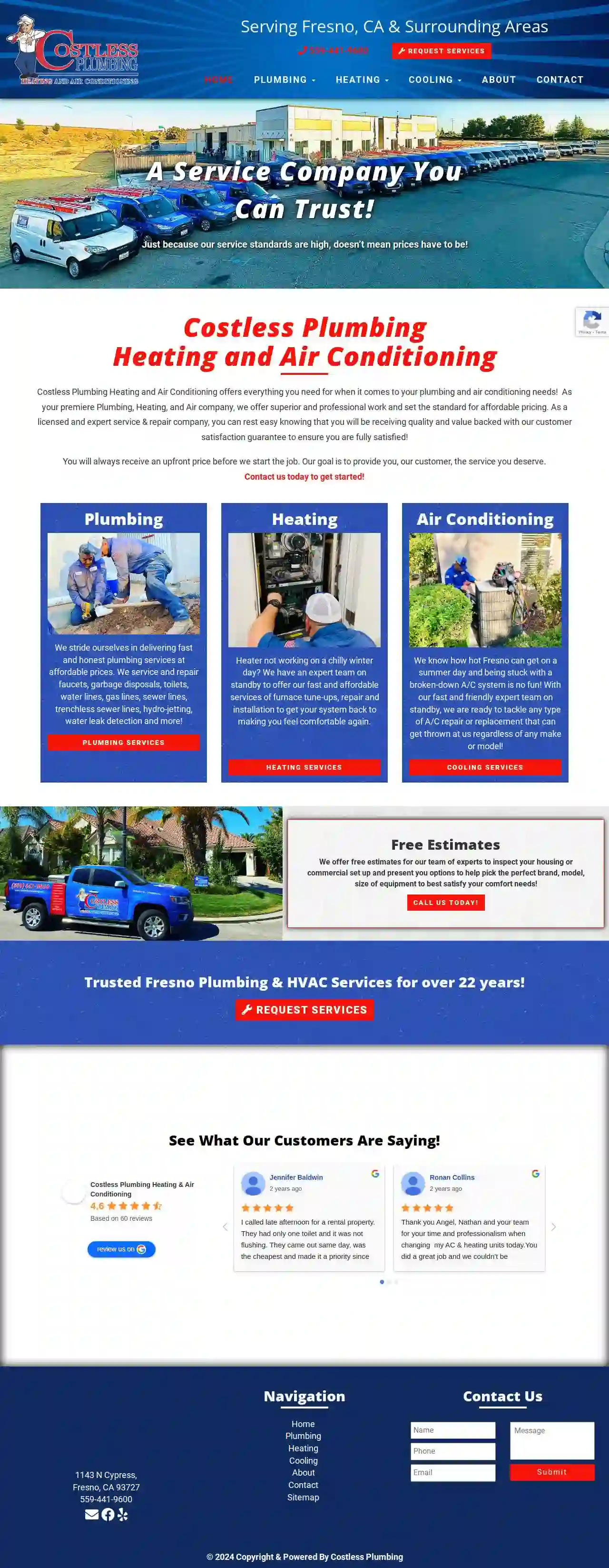 Costless Plumbing Heating & Air Conditioning