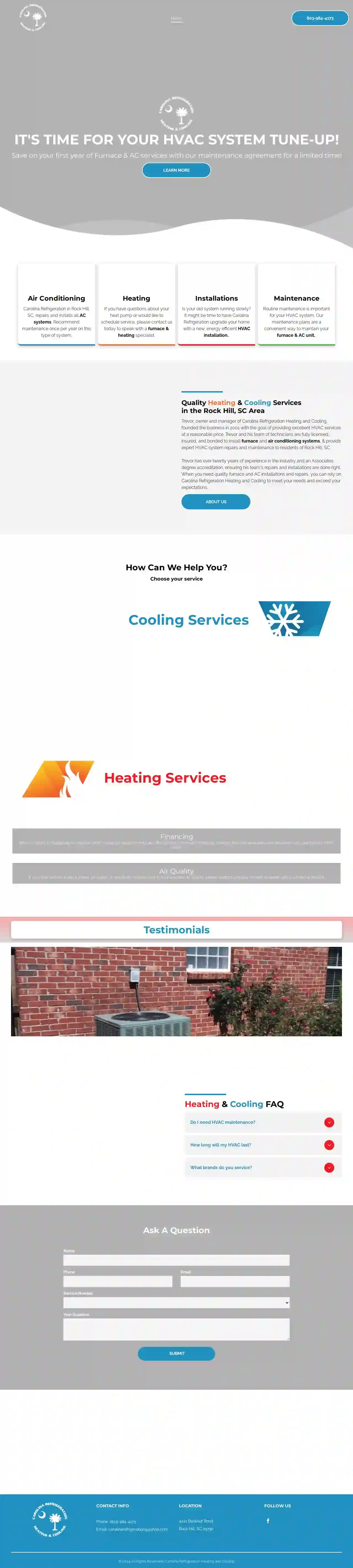 Carolina Refrigeration Heating and Cooling