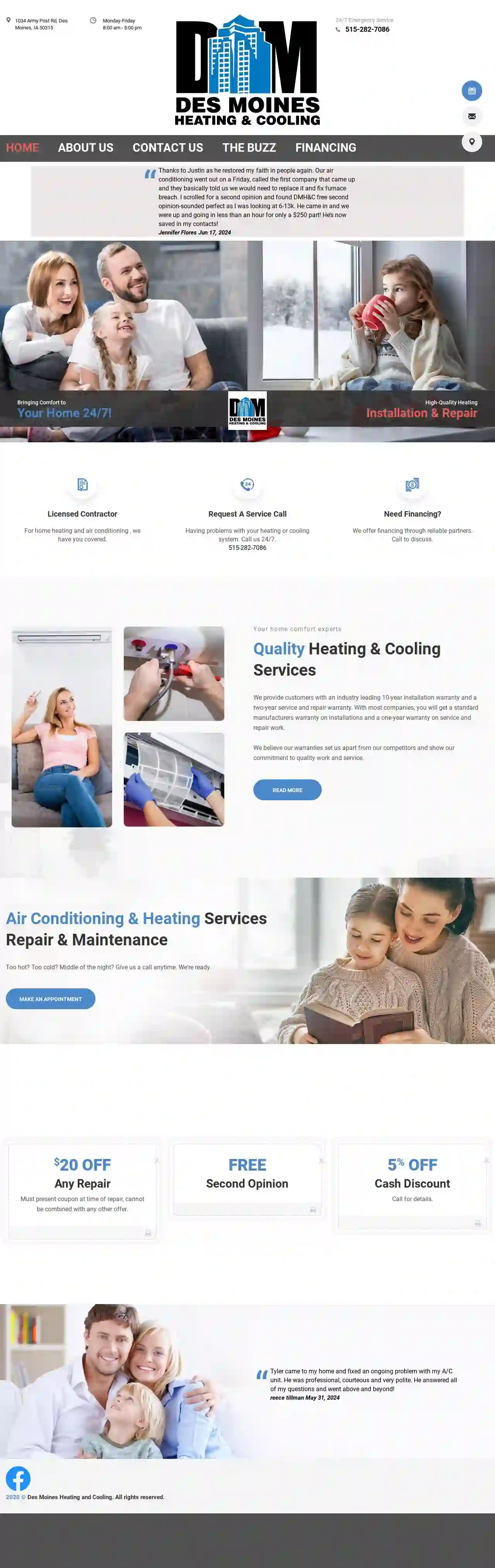 Des Moines Heating & Cooling, LLC