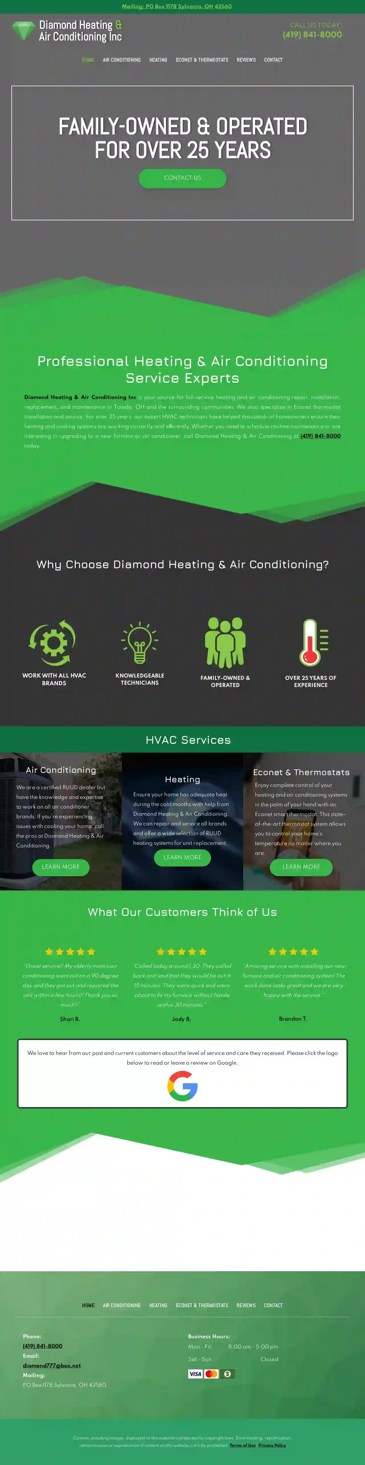 Diamond Heating & Air Conditioning, Inc