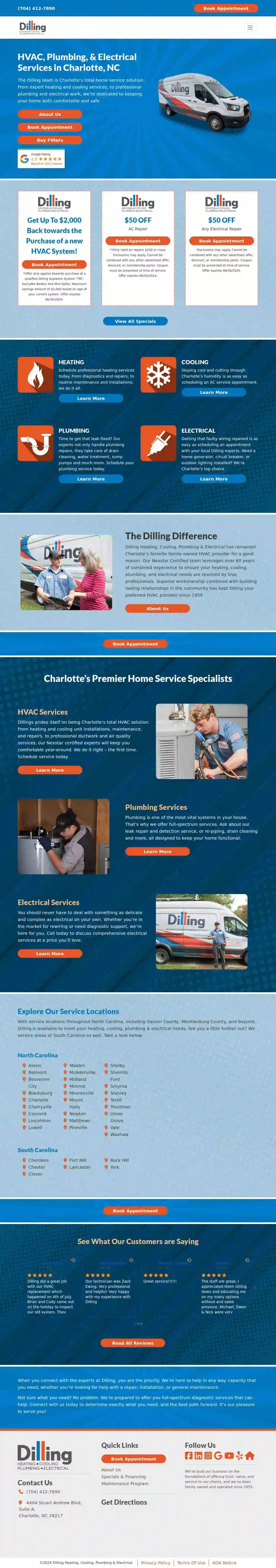 Dilling Heating, Cooling, Plumbing & Electrical