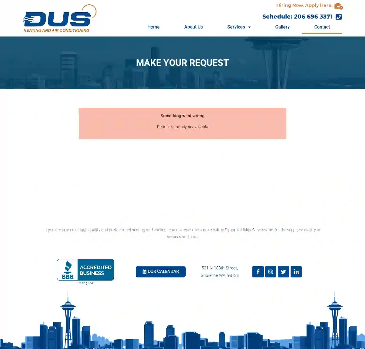 DUS Comfort solutions - Seattle area