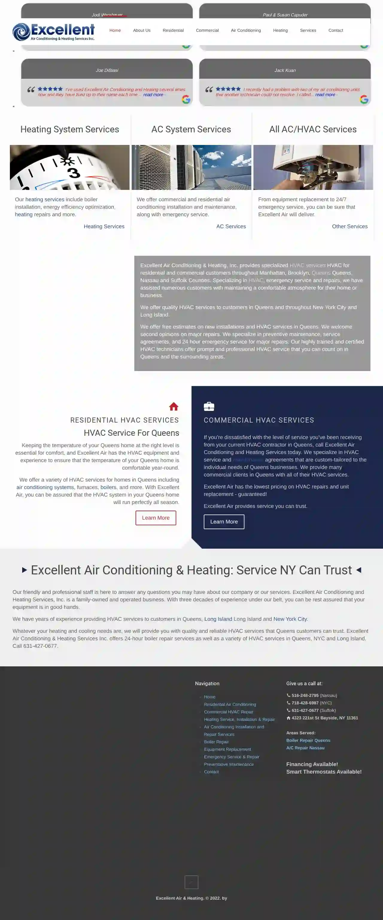 Excellent Air Conditioning and Heating Services Inc | AC Repair | Boiler Repair | AC Installation