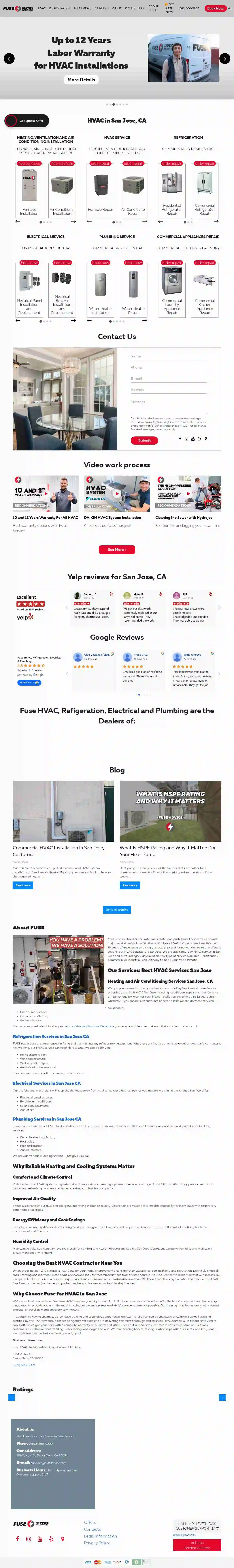 Fuse HVAC, Refrigeration, Electrical & Plumbing