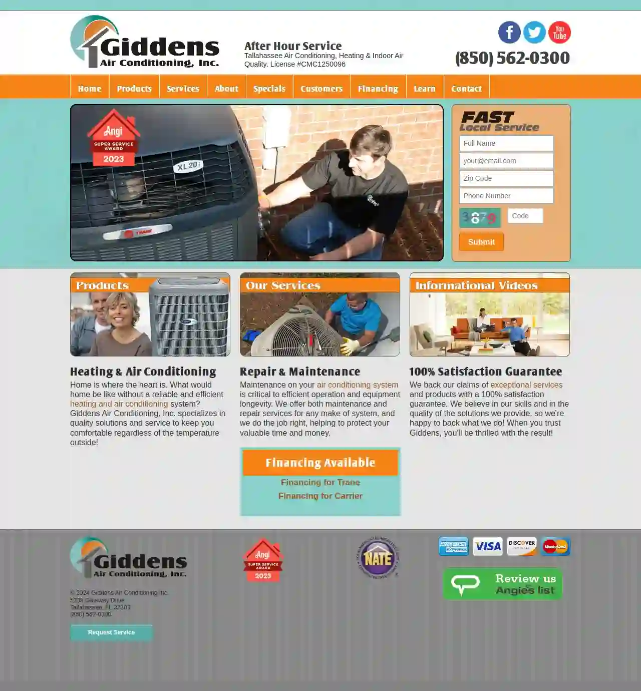 Giddens Air Conditioning -License for Florida only