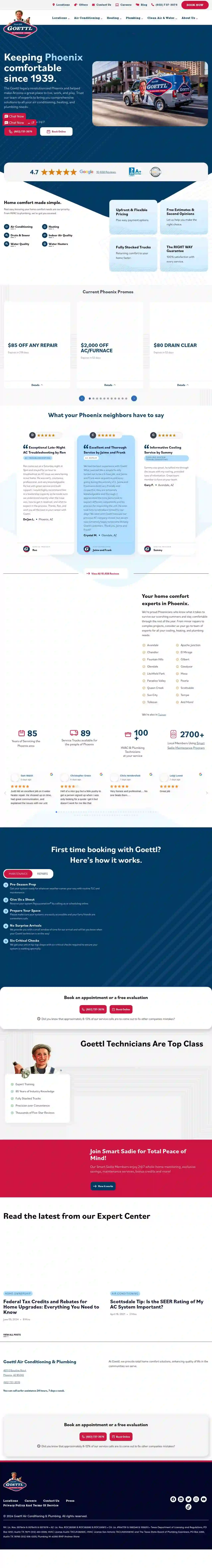 Goettl Air Conditioning and Plumbing Phoenix