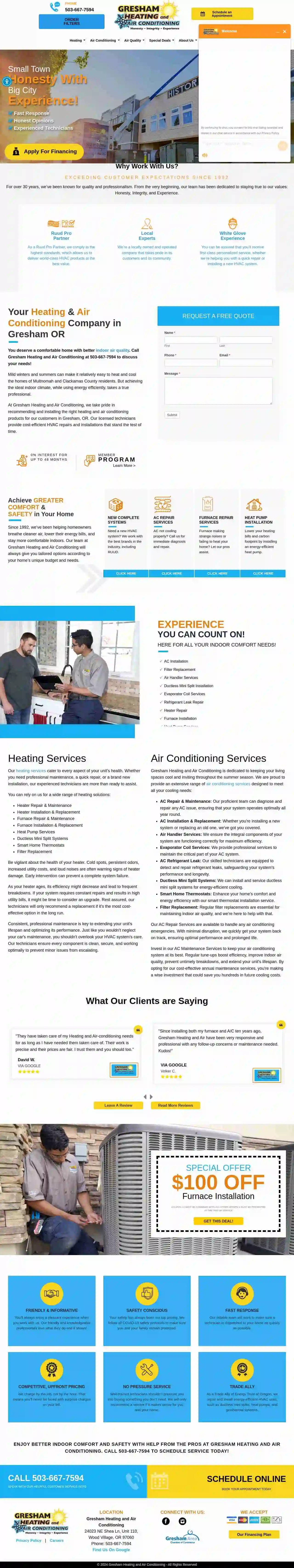 Gresham Heating and Air Conditioning Inc.