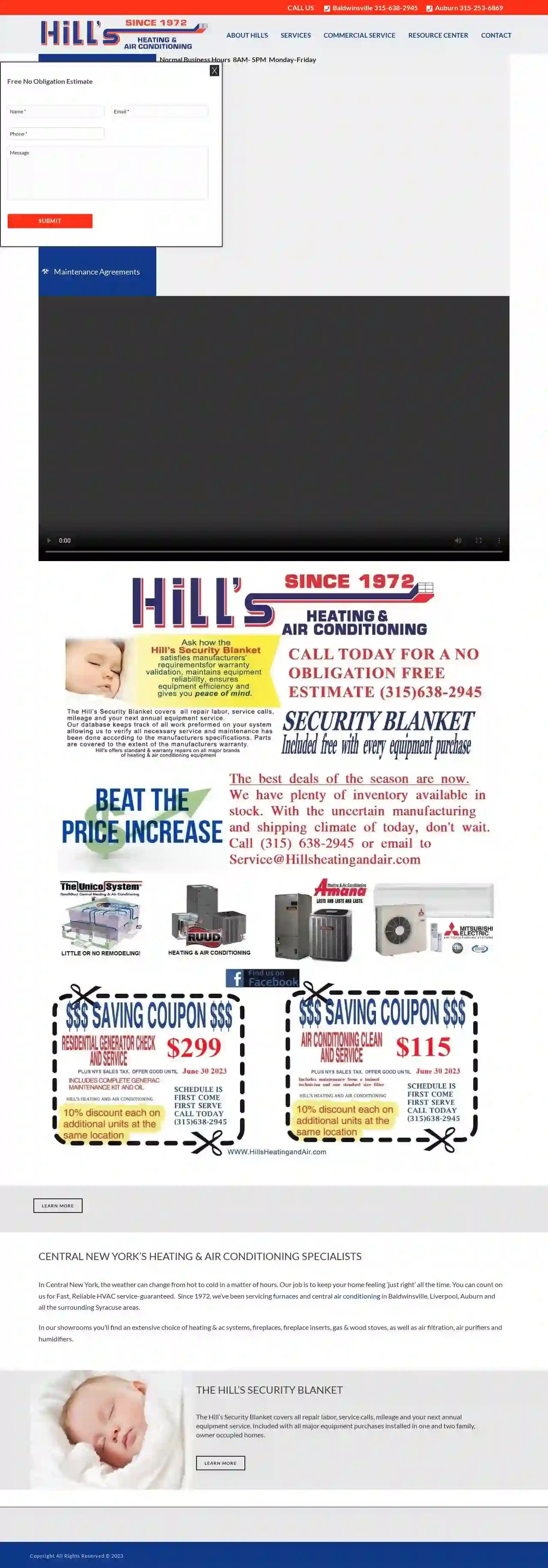 Hill's Heating and Air Conditioning, Inc.