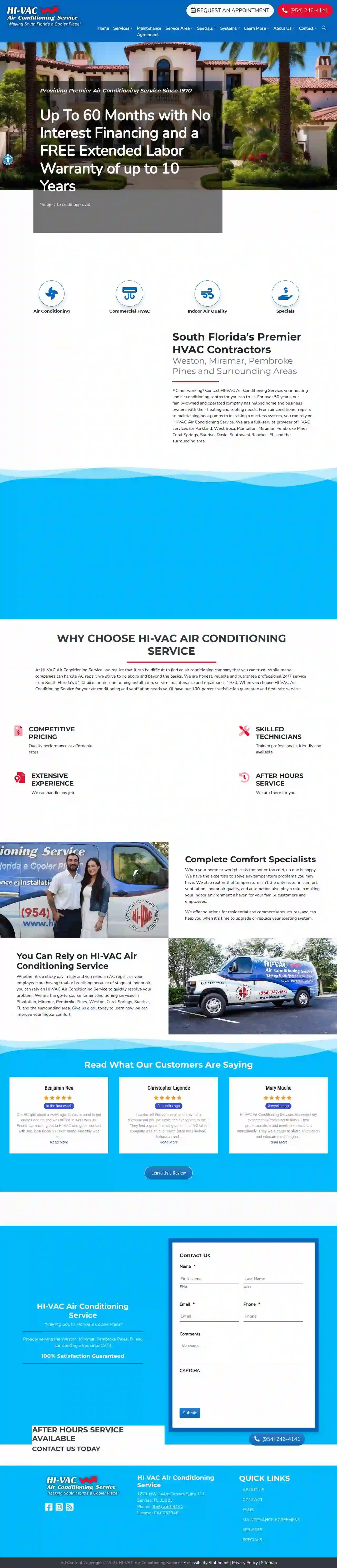 HI-VAC Air Conditioning Service