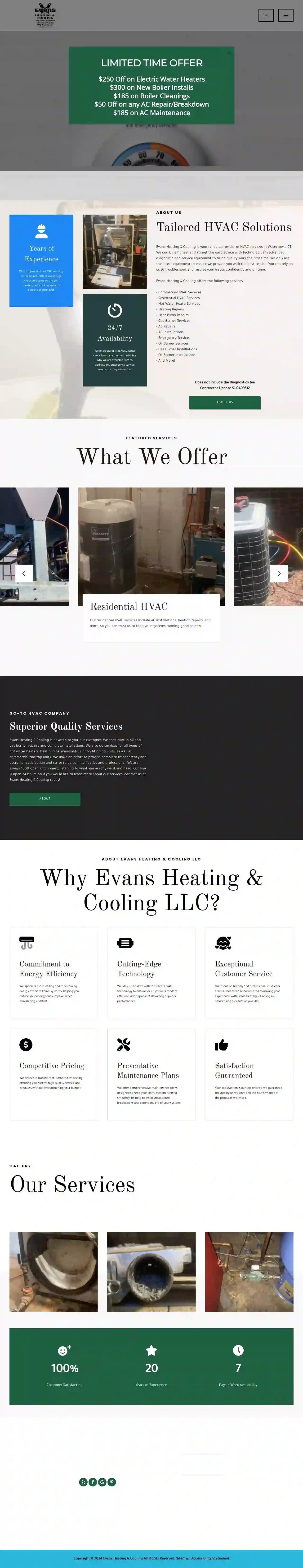 Evans Heating & Cooling LLC