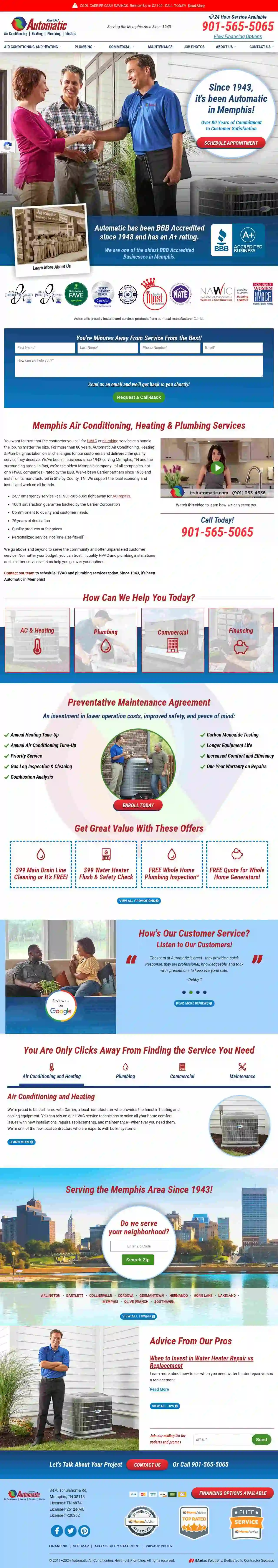 Automatic Air Conditioning, Heating & Plumbing