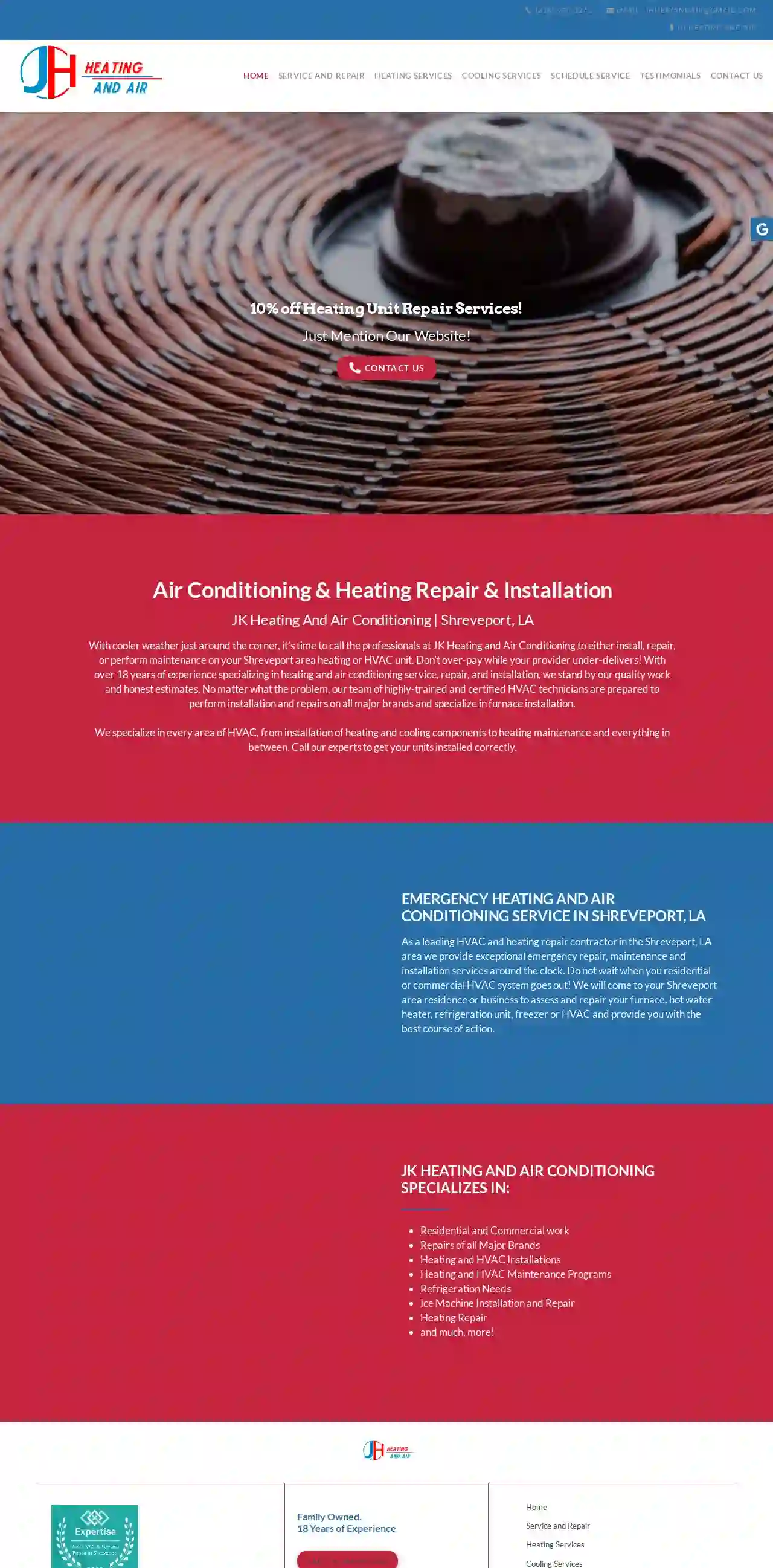 JK Heating And Air Conditioning