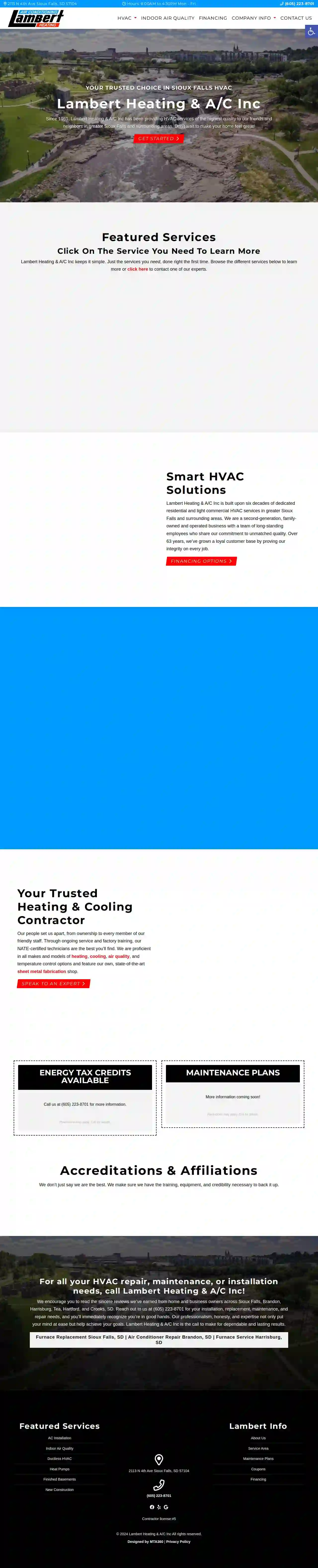 Lambert Heating & Air Conditioning Inc