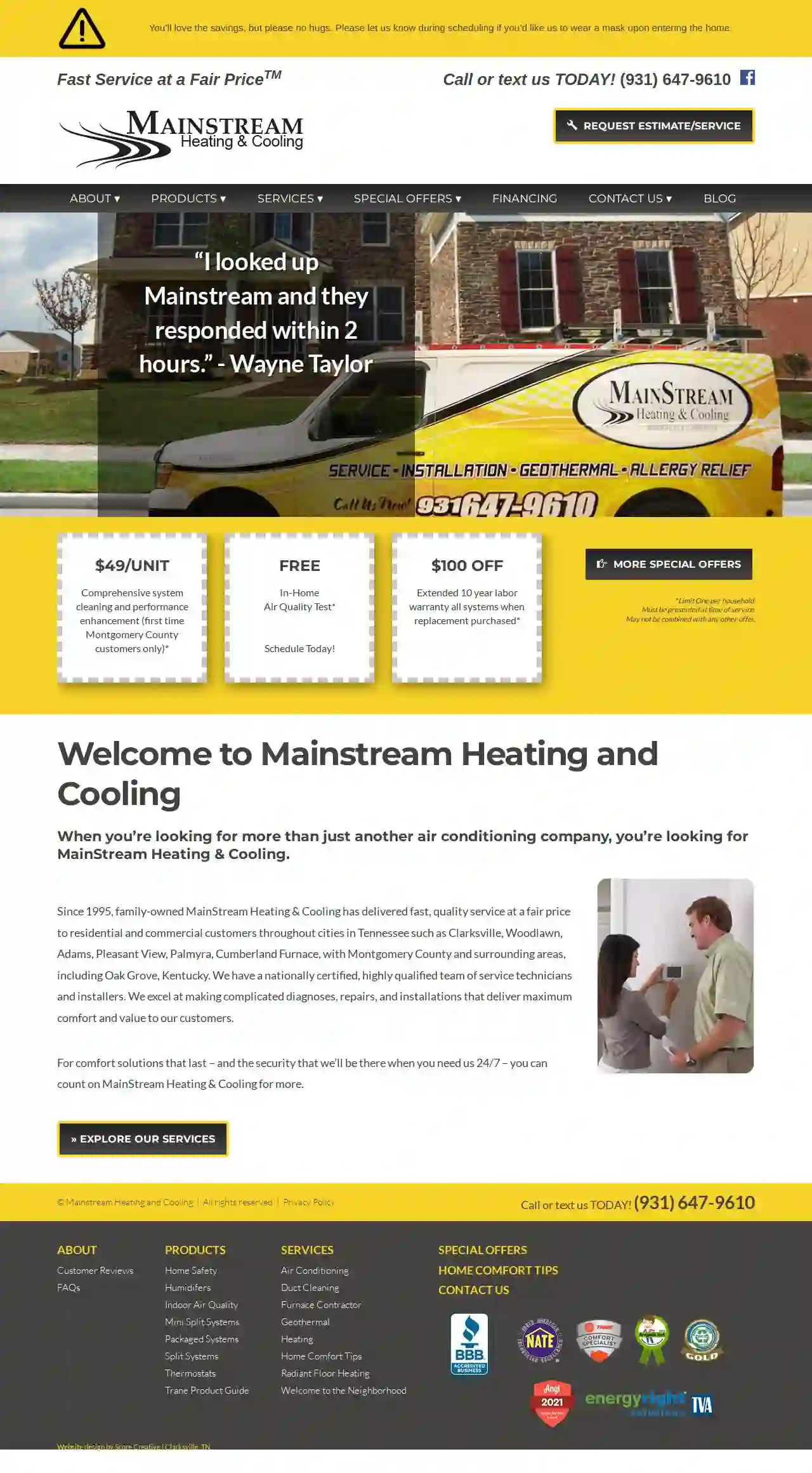 Mainstream Heating & Cooling