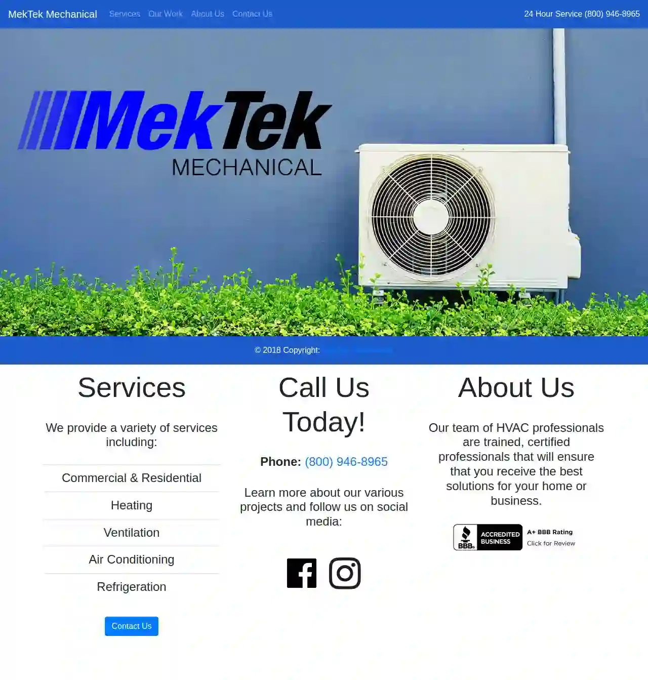 MekTek Mechanical AC and Refrigeration