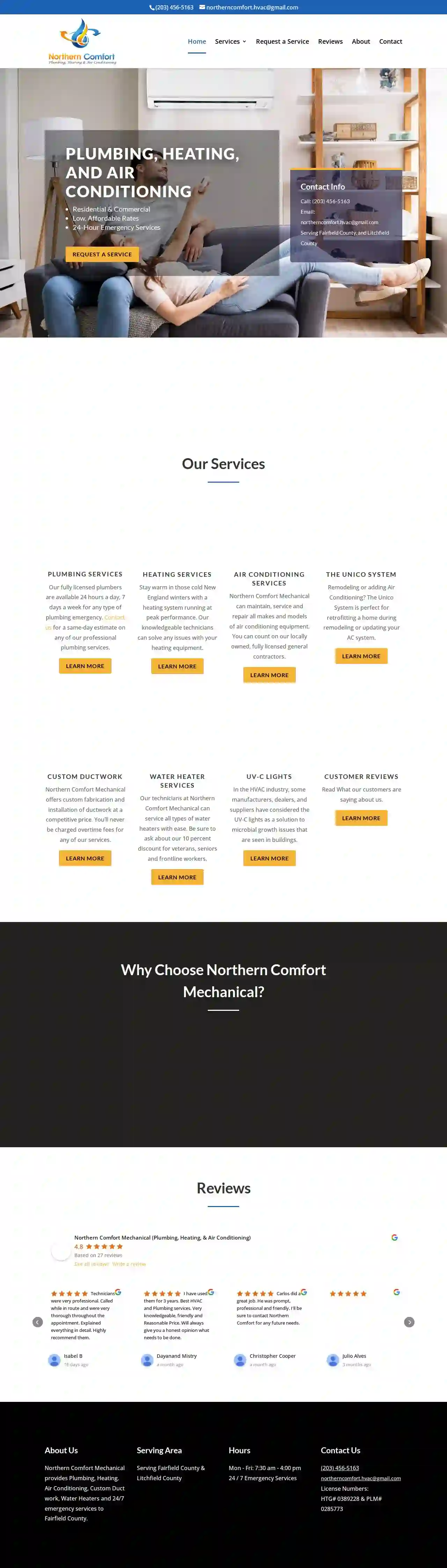 Northern Comfort Mechanical (Plumbing, Heating, & Air Conditioning)