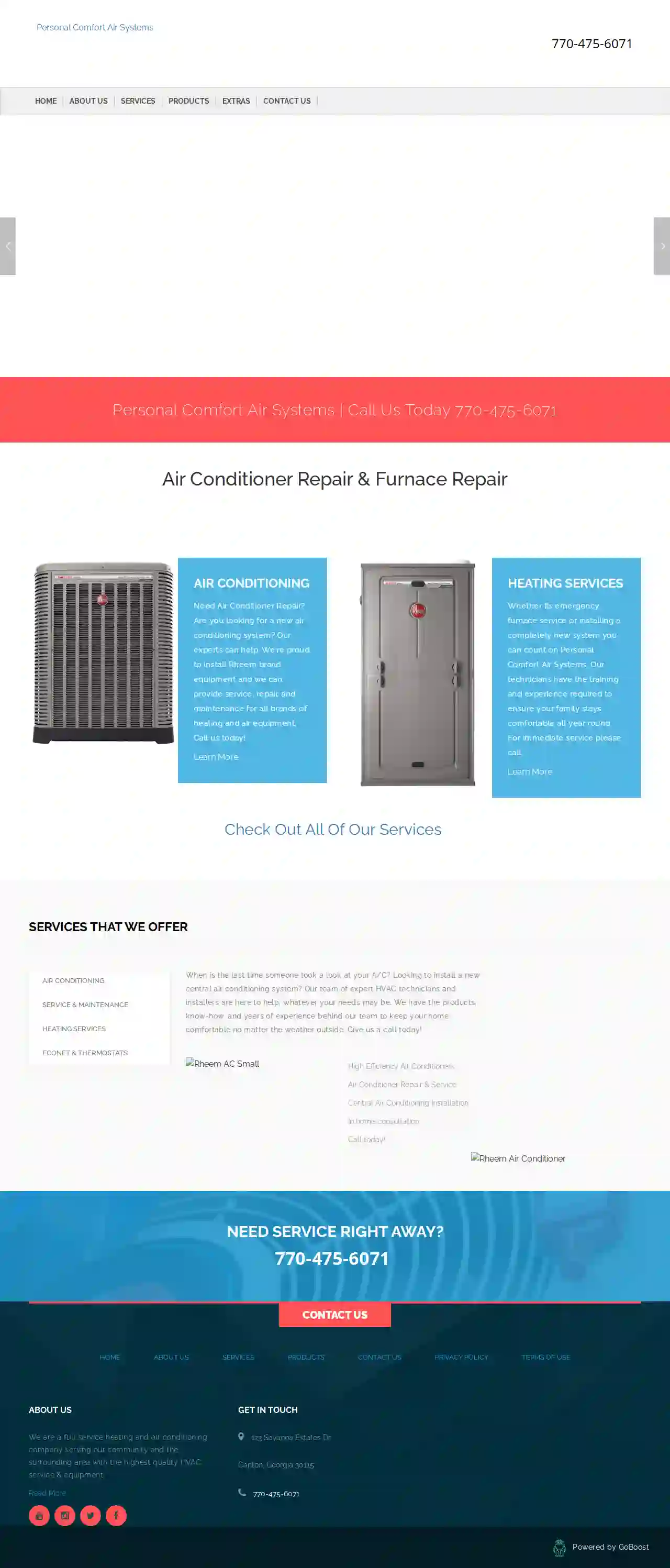 Personal Comfort Air Systems