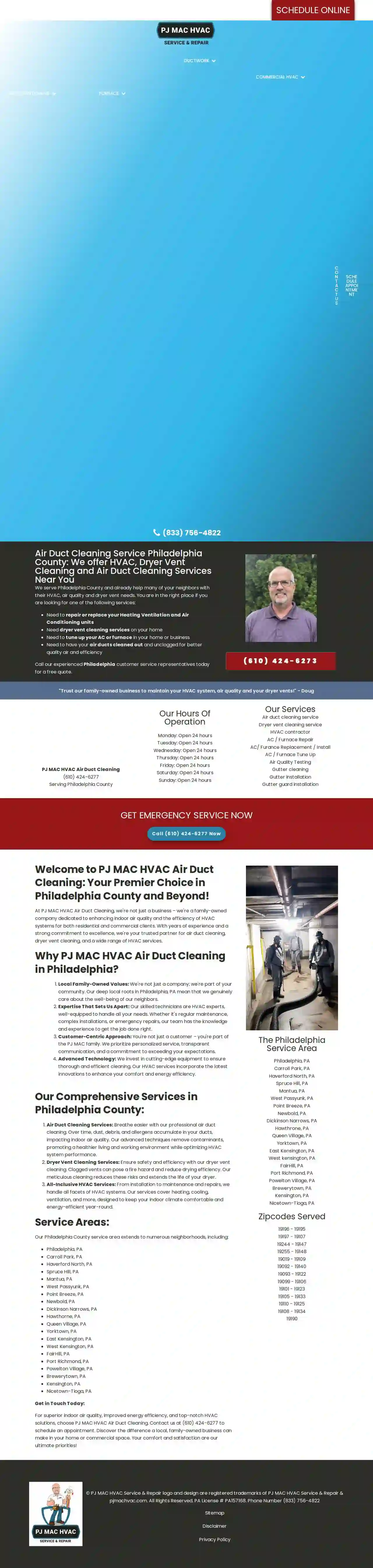 PJ MAC HVAC Service & Repair