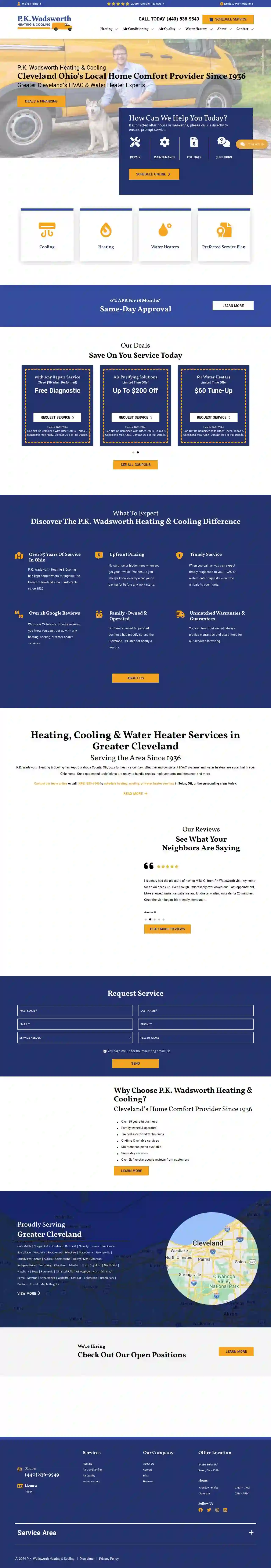 P.K. Wadsworth Heating & Cooling