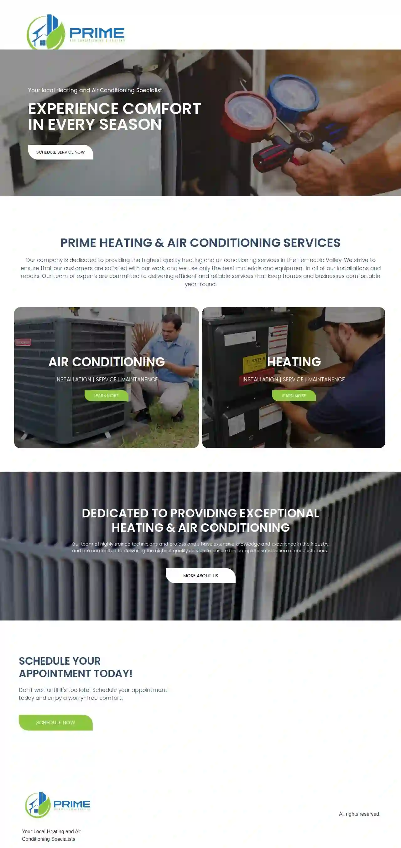 Prime Air Conditioning and Heating