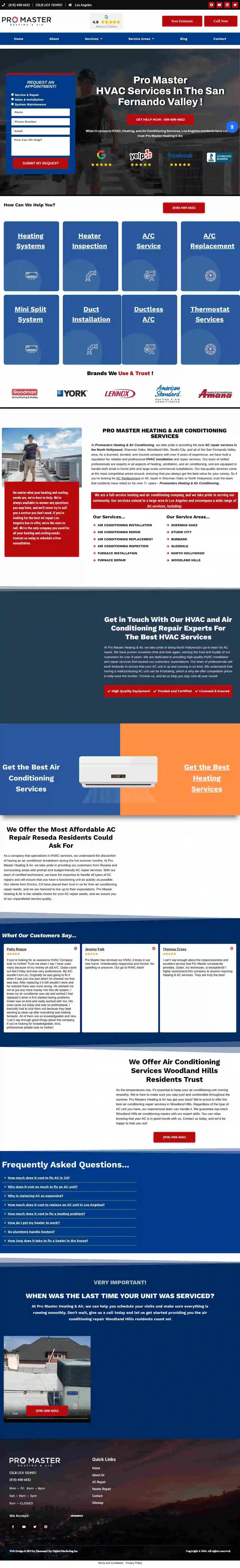 Pro Master Heating & Air Conditioning